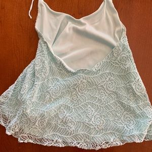Halter light blue tank top